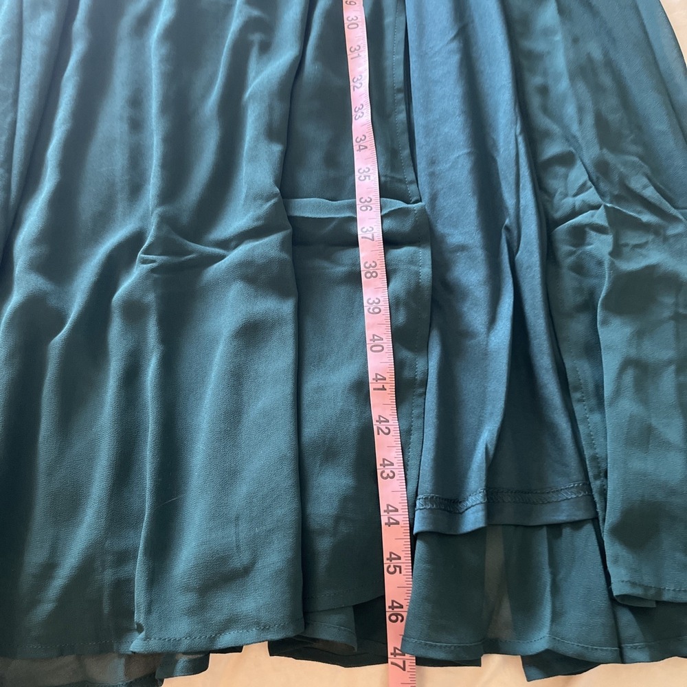 Lulu  About Divine HunterGreen Women's Maxi Dress‎  Backless Size XL - Picture 11 of 11